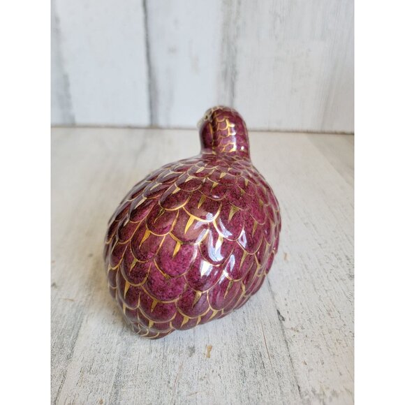 Vintage Toyo red quail bird statue figure Xmas home decor unique - Picture 4 of 9